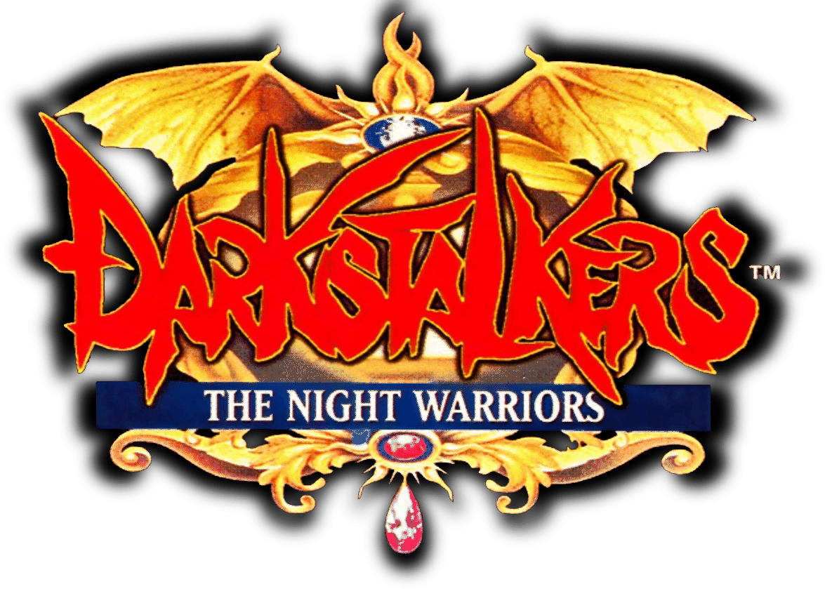 Darkstalkers The Night Warriors logo for Playstation